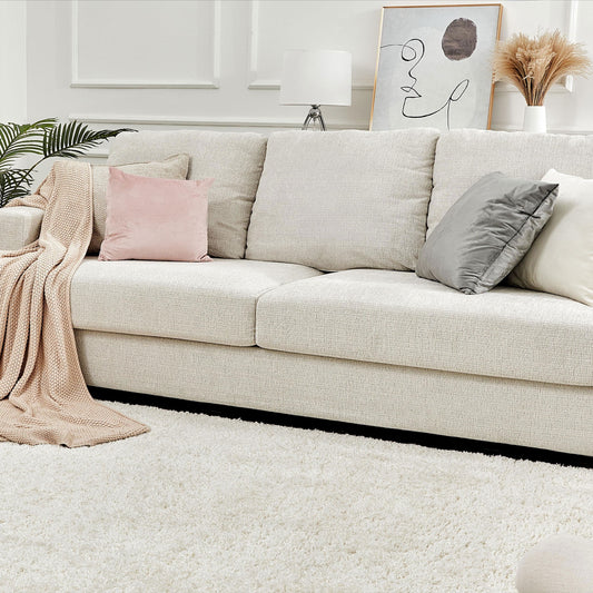 97" Modern Sofa, 3 Seater Comfy Couch Sofa- Extra Deep Seated Oversized Sofa - Loft&Timber