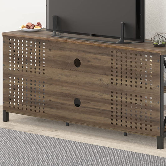 Rustic Industrial TV Stand for 70″ TV-1