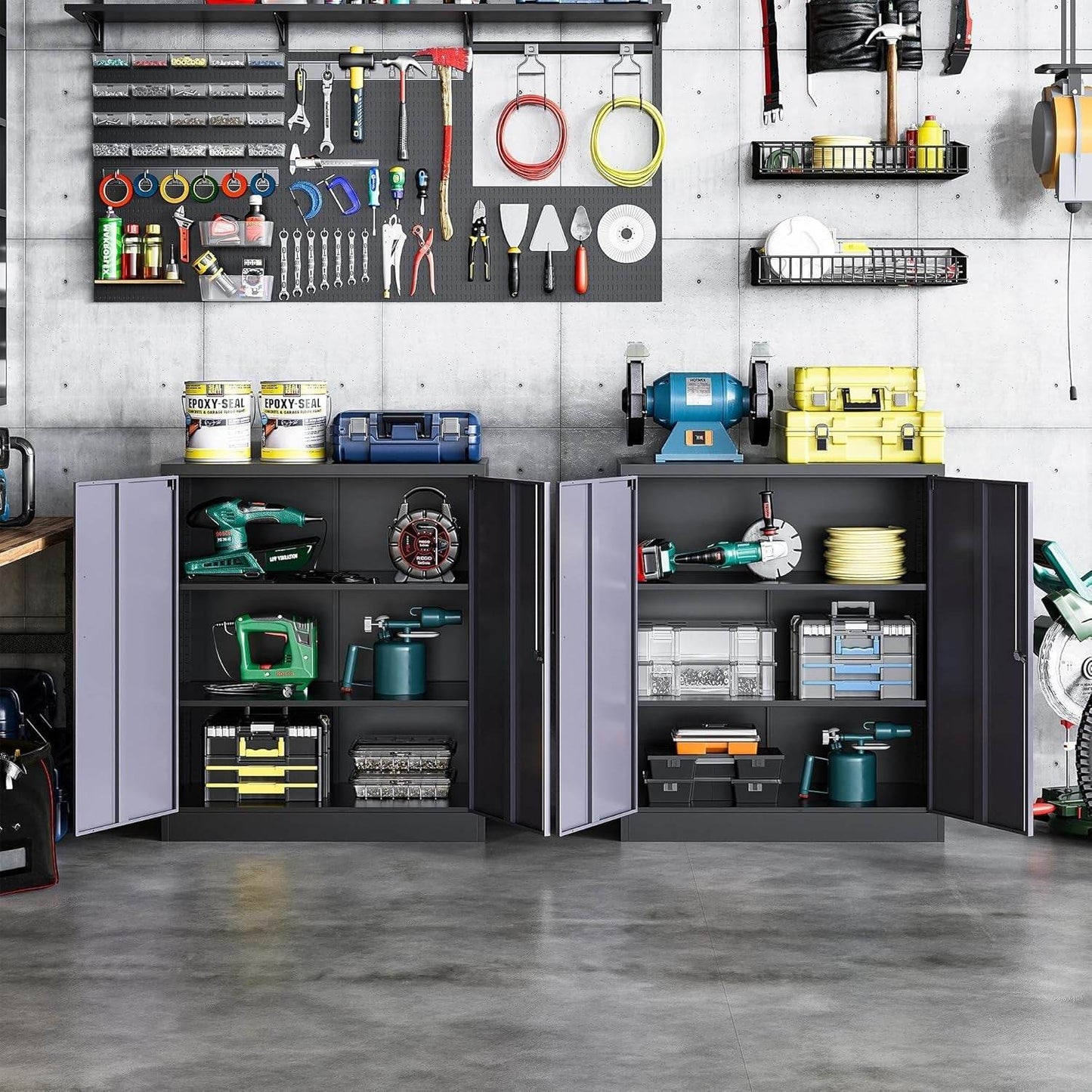 Metal Storage Cabinet - Loft&Timber