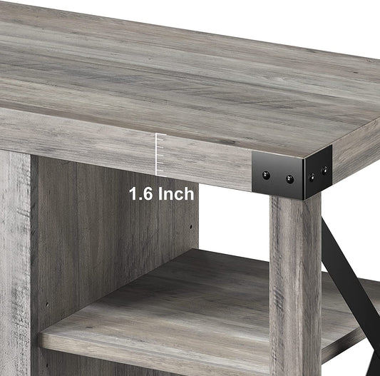 Farmhouse Grey TV Stand for 65″ TV-1