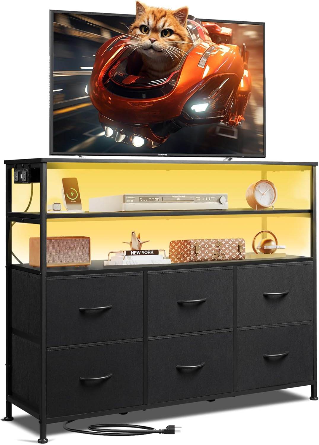 Led Dresser TV Stand - Loft&Timber