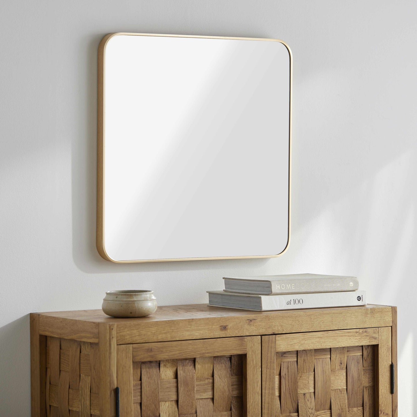 Ockenfels Modern Arched  Gold Wall Mirror-3