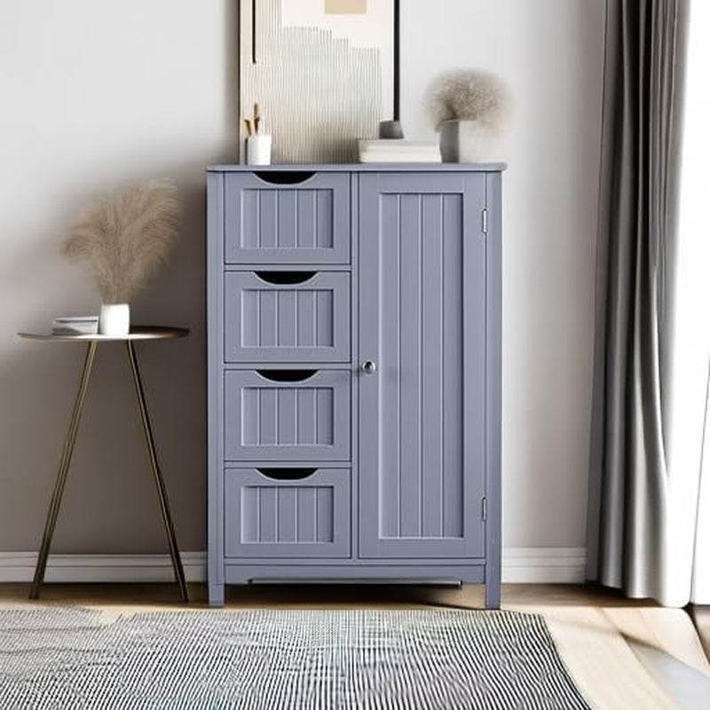 Bathroom Floor Cabinet in Gray - Loft&Timber