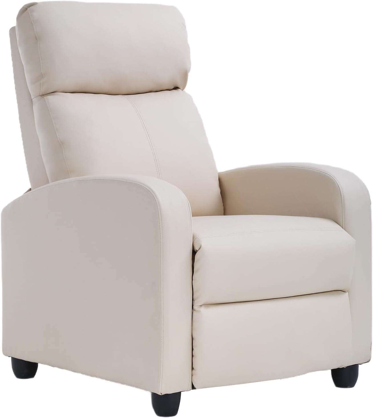 Recliner Chair in Beige - Loft&Timber