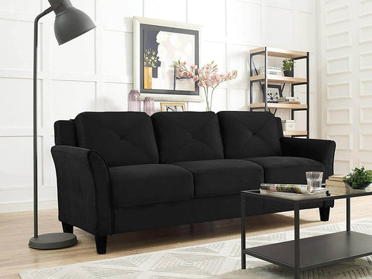 HRFKS3BK Grayson Sofa, Black - Loft&Timber