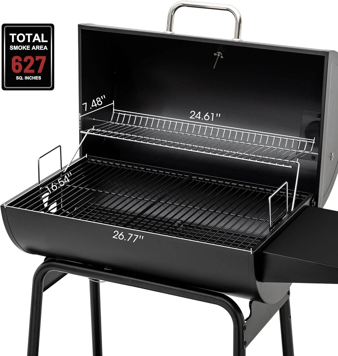 30 Inch Barrel Charcoal Grill: 627 Inch, Outdoor BBQ - Loft&Timber