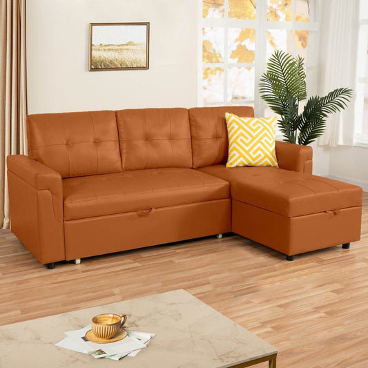 Reversible Sleeper Sectional with Chaise and Storage - Loft&Timber