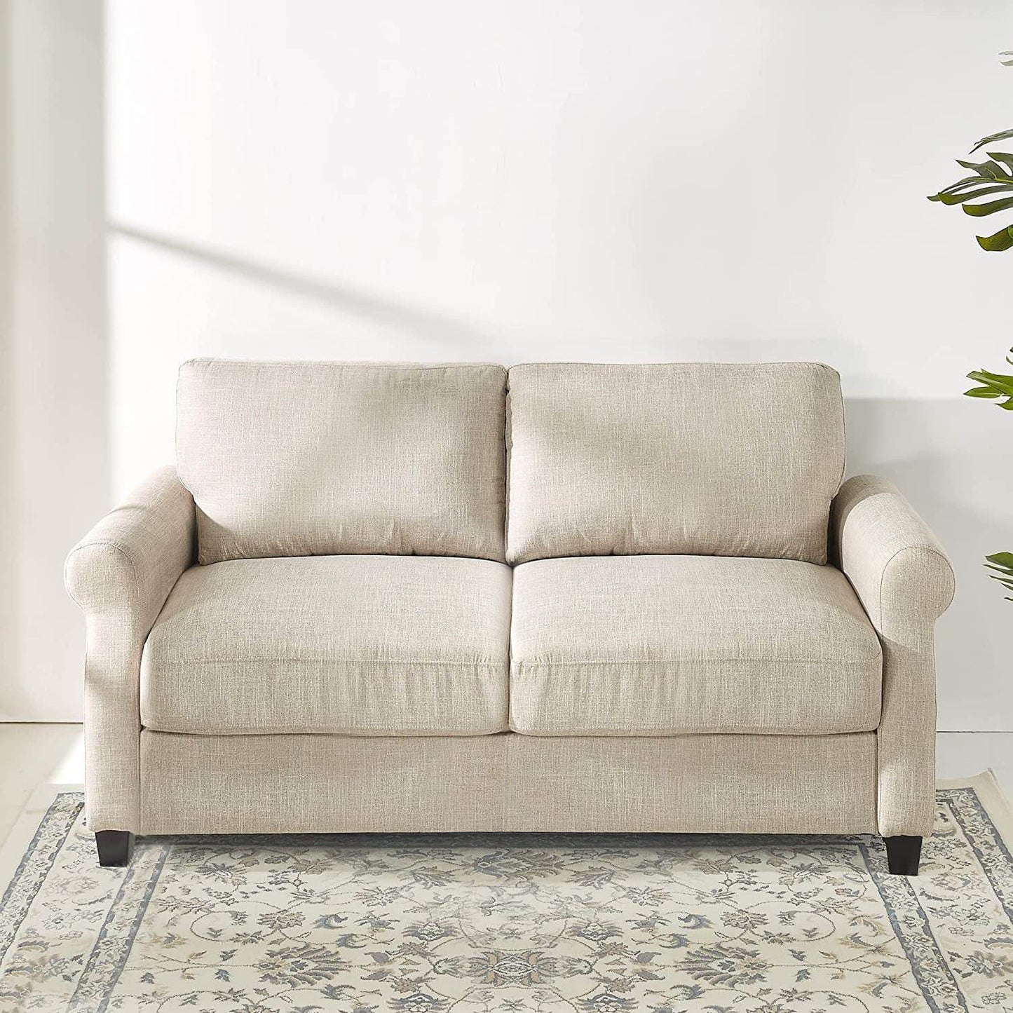 Beige Easy Assembly Loveseat Sofa - Loft&Timber