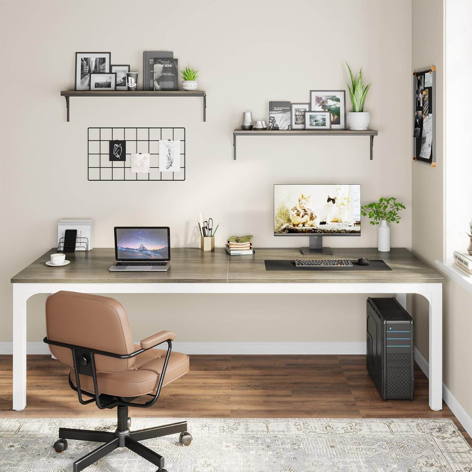 78.7 Inches Extra Long Computer Desk - Loft&Timber