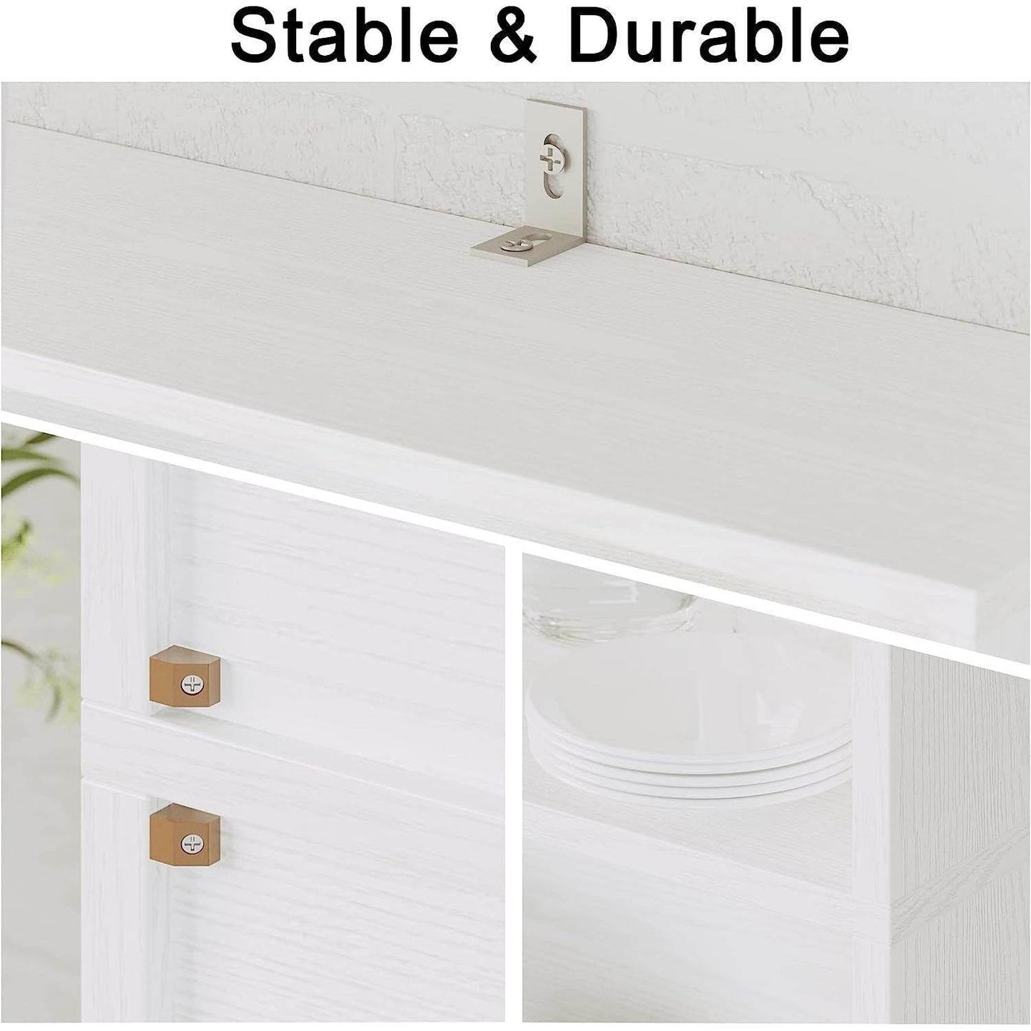 Tall Industrial Bookcase with Doors and Shelves - Loft&Timber