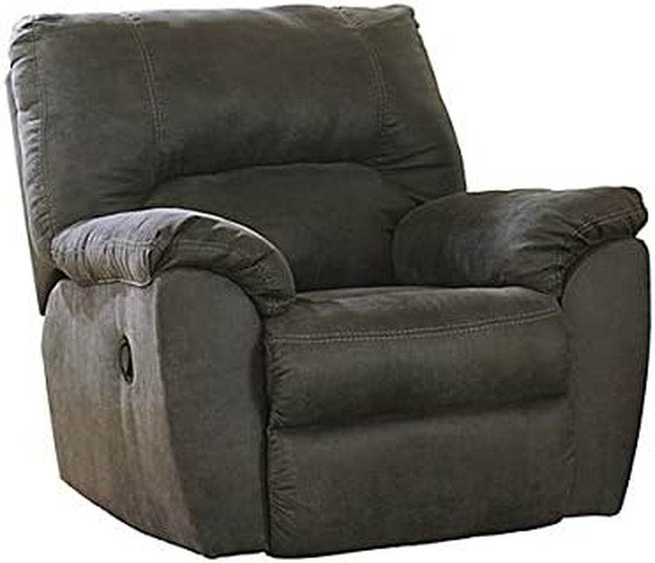 Tambo Faux Leather Manual Rocker Recliner, Gray - Loft&Timber