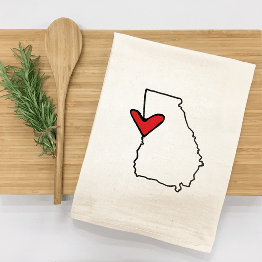 Georgia State Love Kitchen Towel - Loft&Timber
