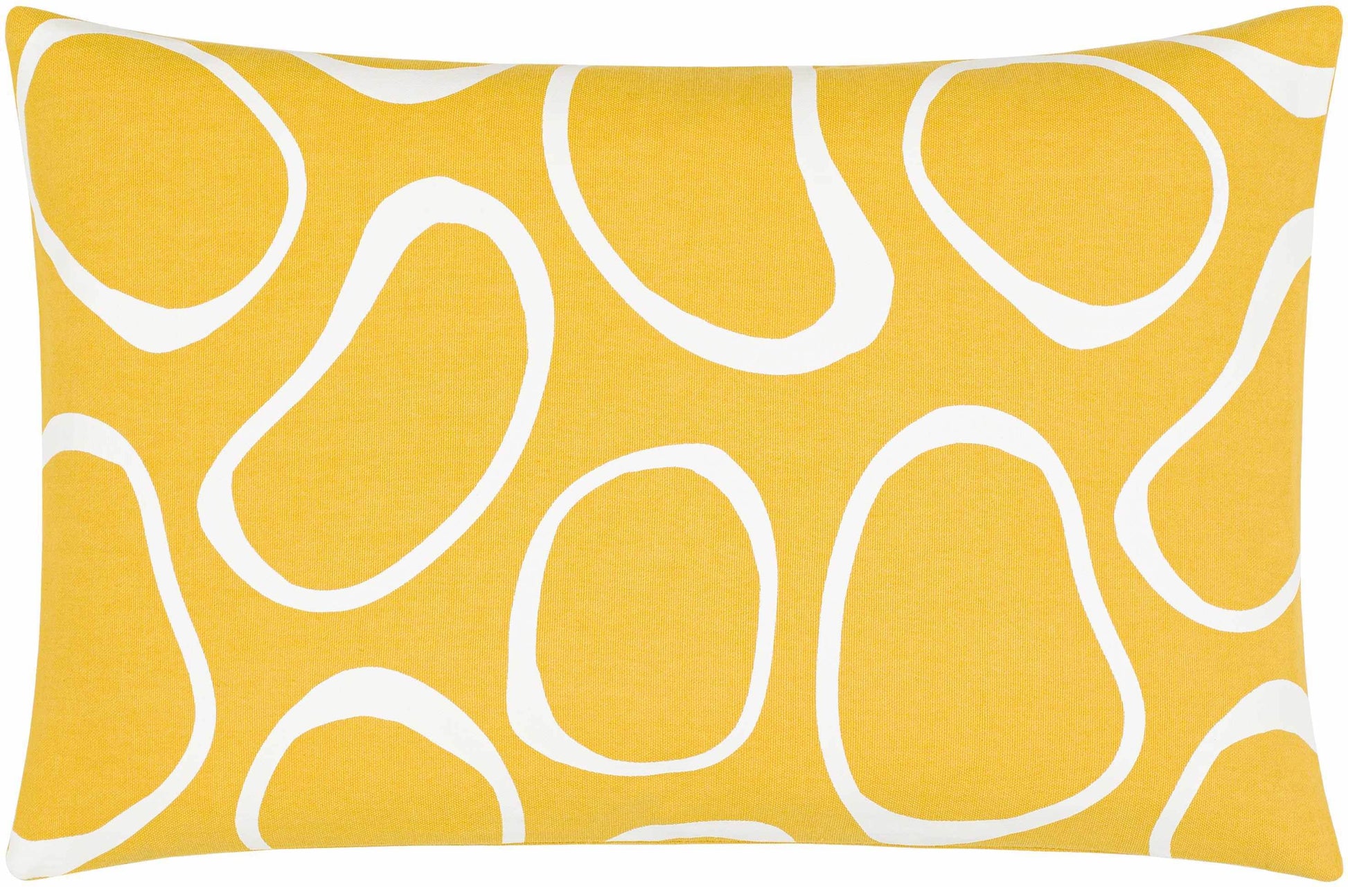 Guyong Abstract Yellow Pebbles Accent Pillow - Clearance - Loft&Timber