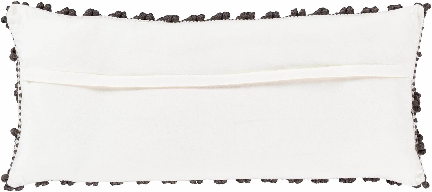 Guysville Gray Chevron Textured Lumbar Pillow - Loft&Timber