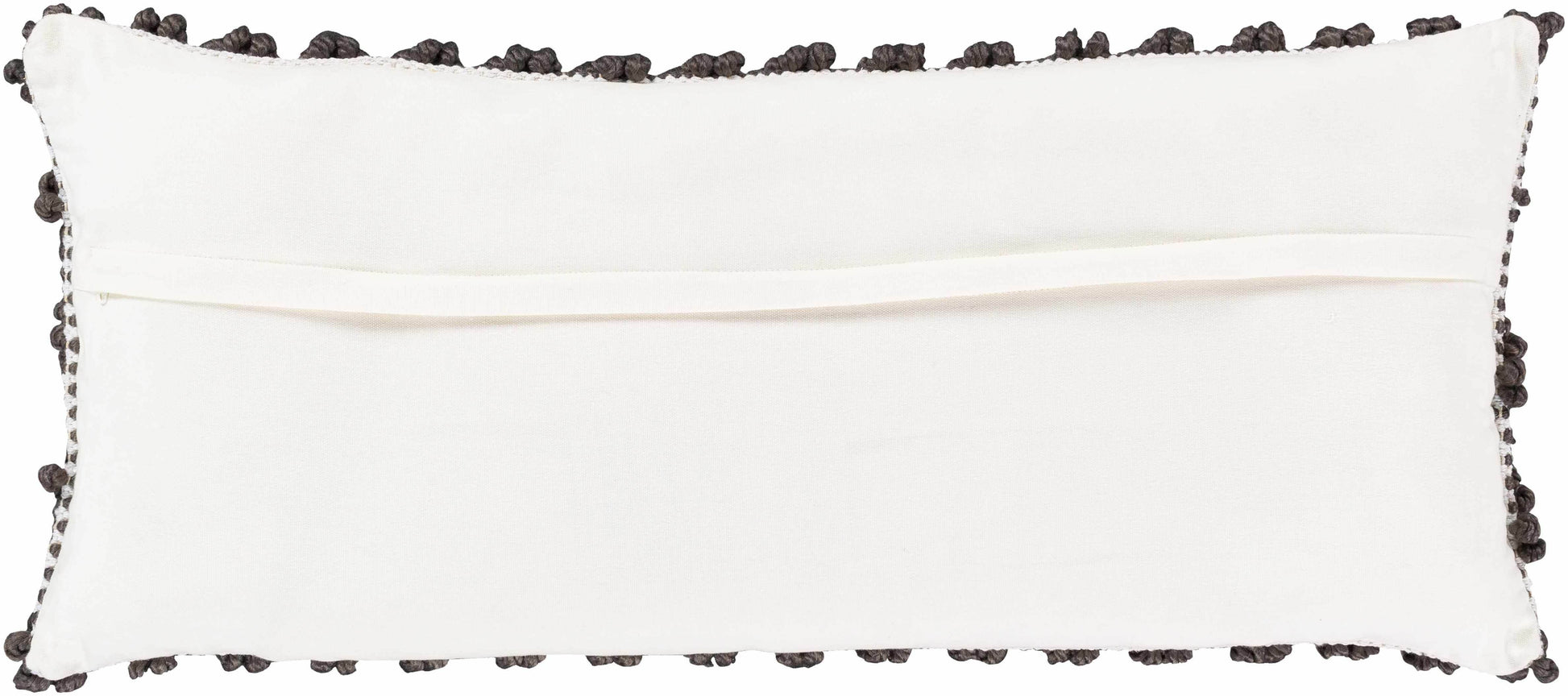 Guysville Gray Chevron Textured Lumbar Pillow - Loft&Timber