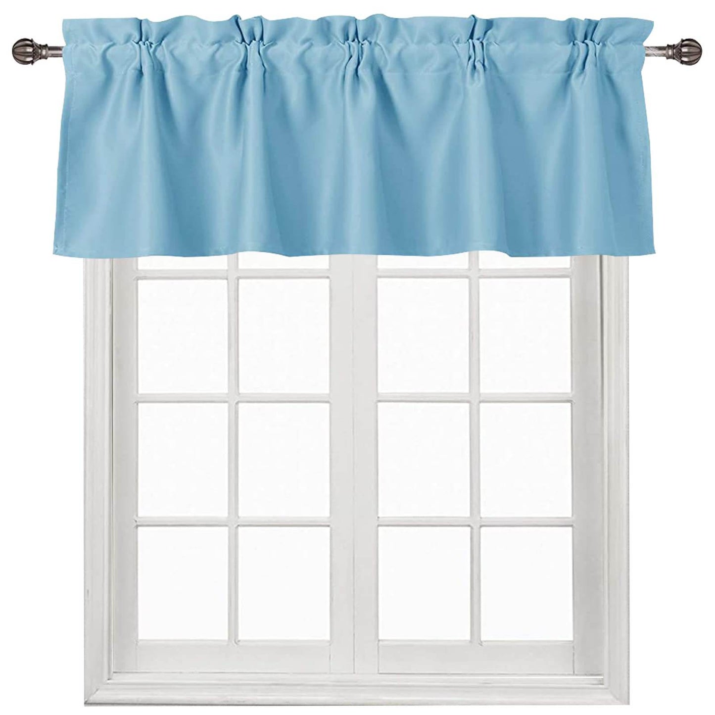 DWCN Blackout Valance Curtains for Kitchen, 1 Panel - Loft&Timber