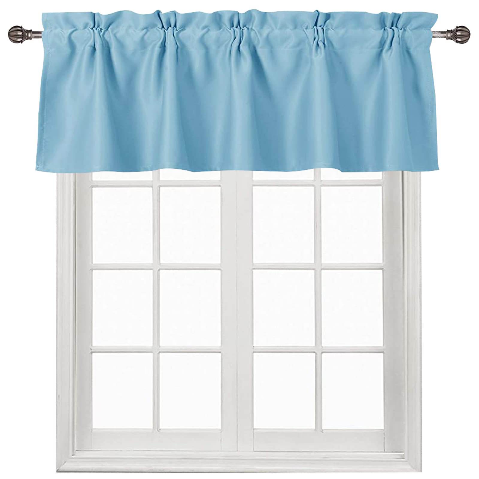 DWCN Blackout Valance Curtains for Kitchen, 1 Panel - Loft&Timber