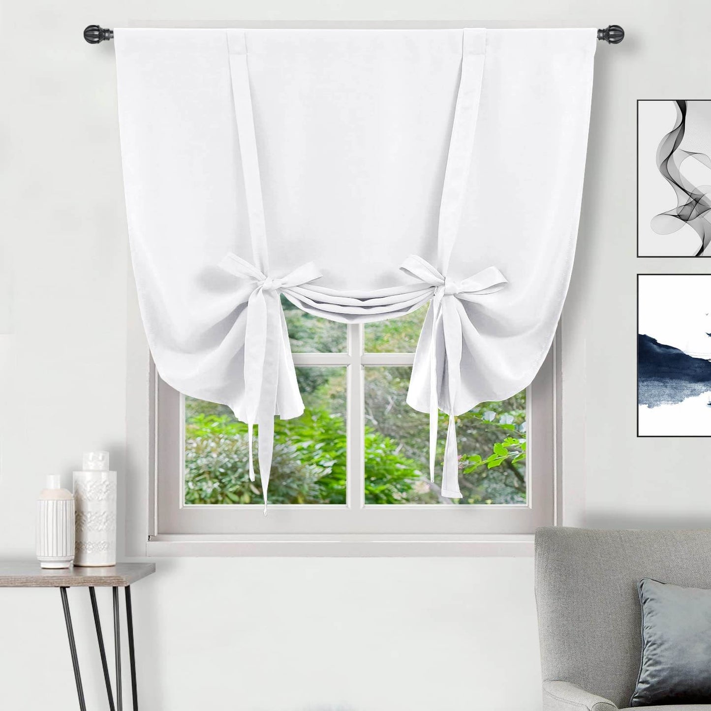 DWCN Tie Up Blackout Curtains for Kitchen - Loft&Timber