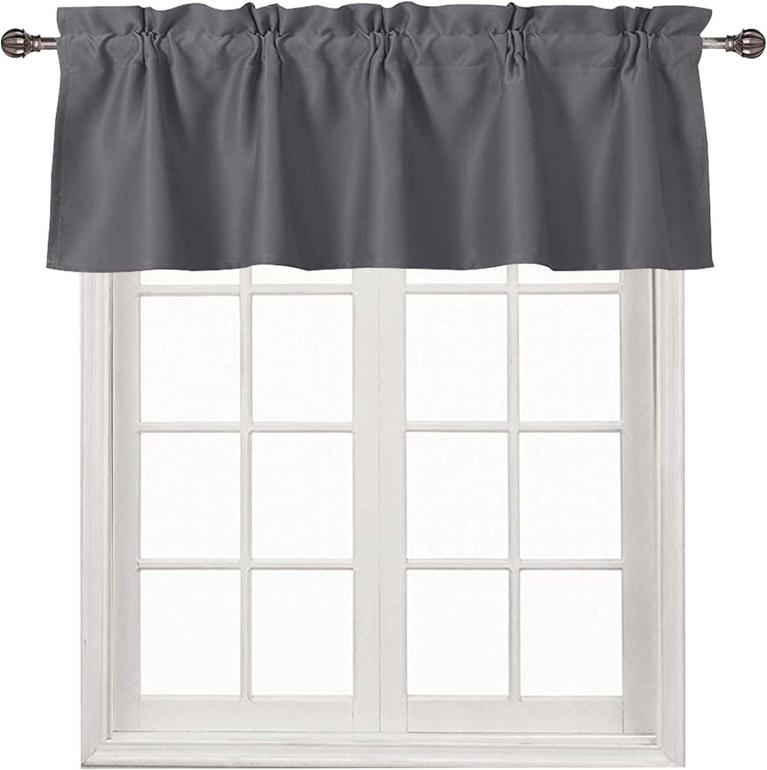 DWCN Blackout Valance Curtains for Kitchen, 1 Panel - Loft&Timber