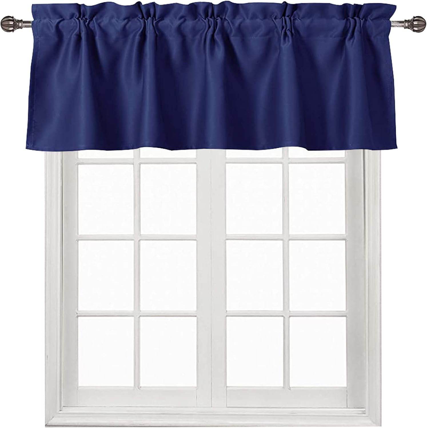 DWCN Blackout Valance Curtains for Kitchen, 1 Panel - Loft&Timber