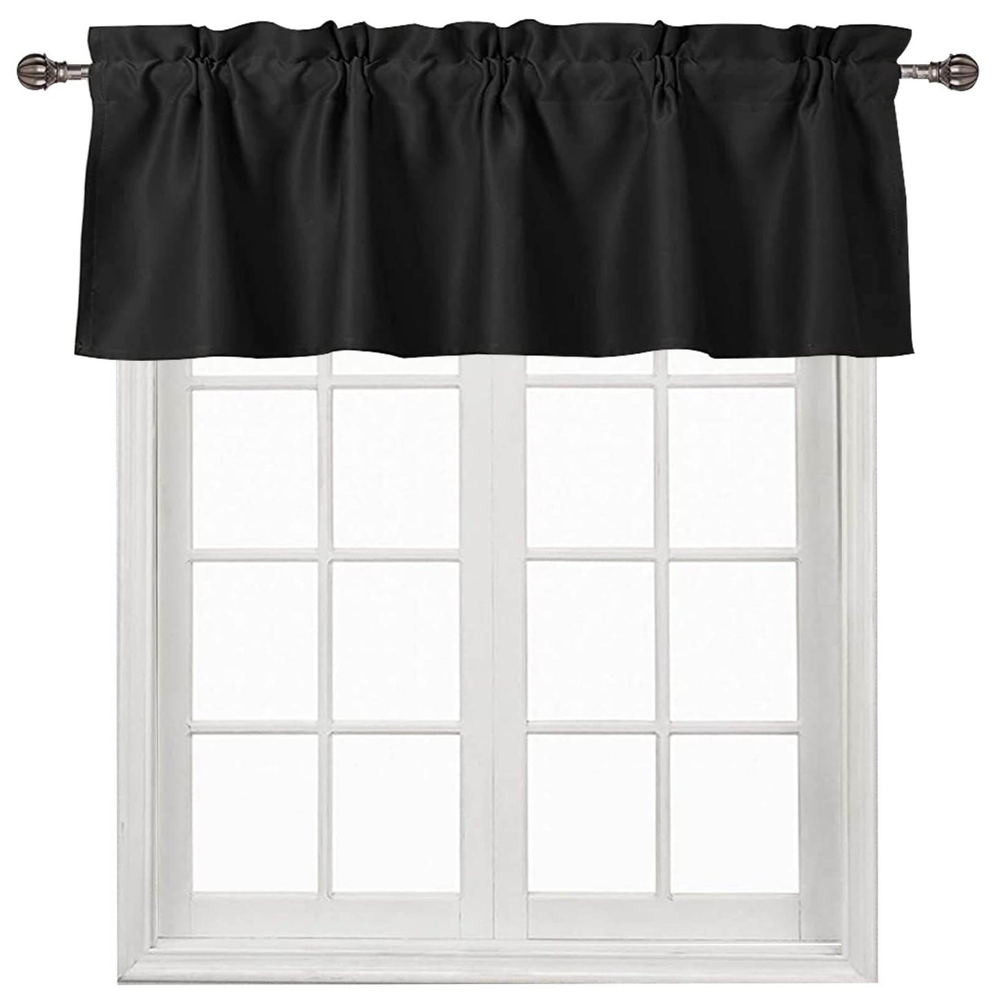 DWCN Blackout Valance Curtains for Kitchen, 1 Panel - Loft&Timber