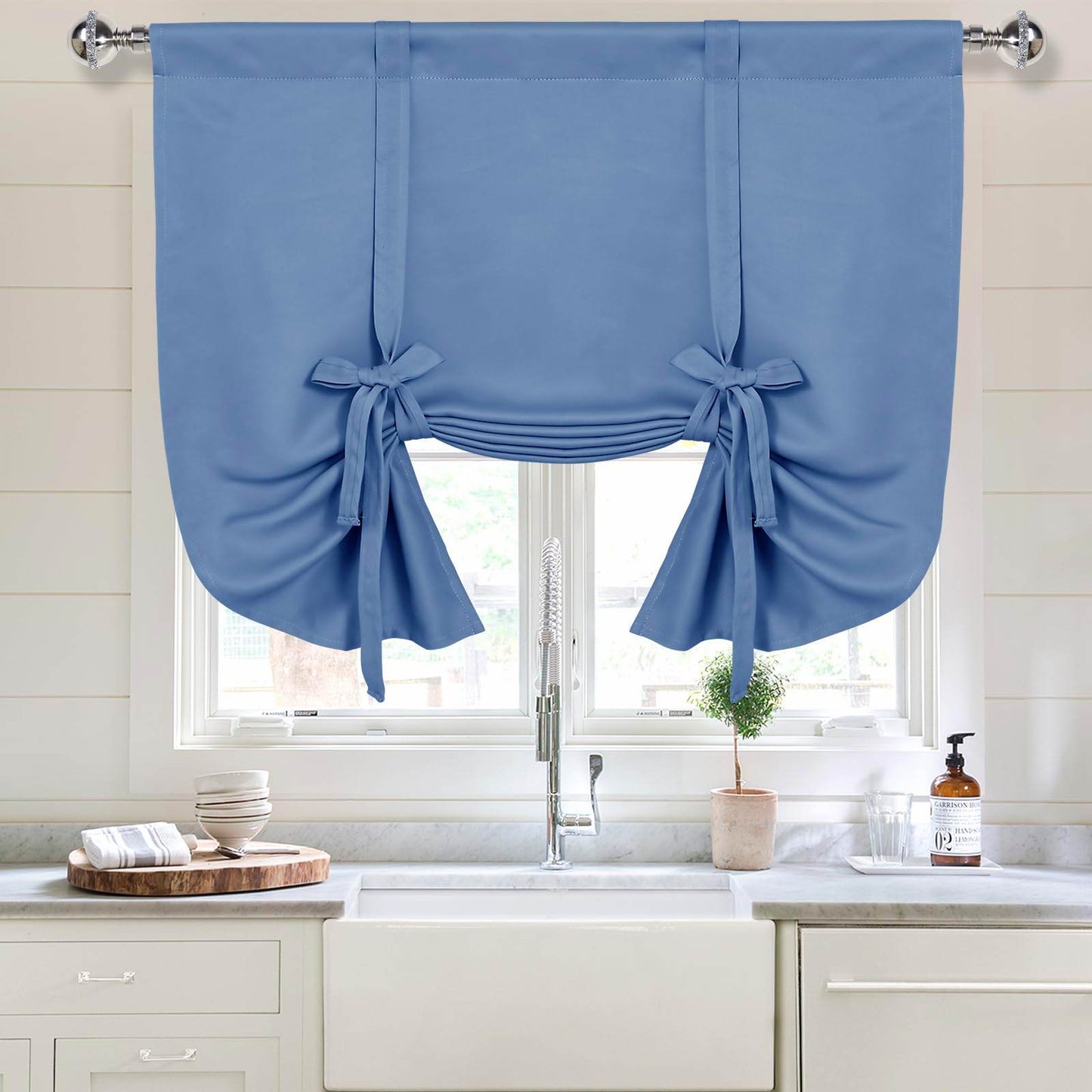 DWCN Tie Up Blackout Curtains for Kitchen - Loft&Timber