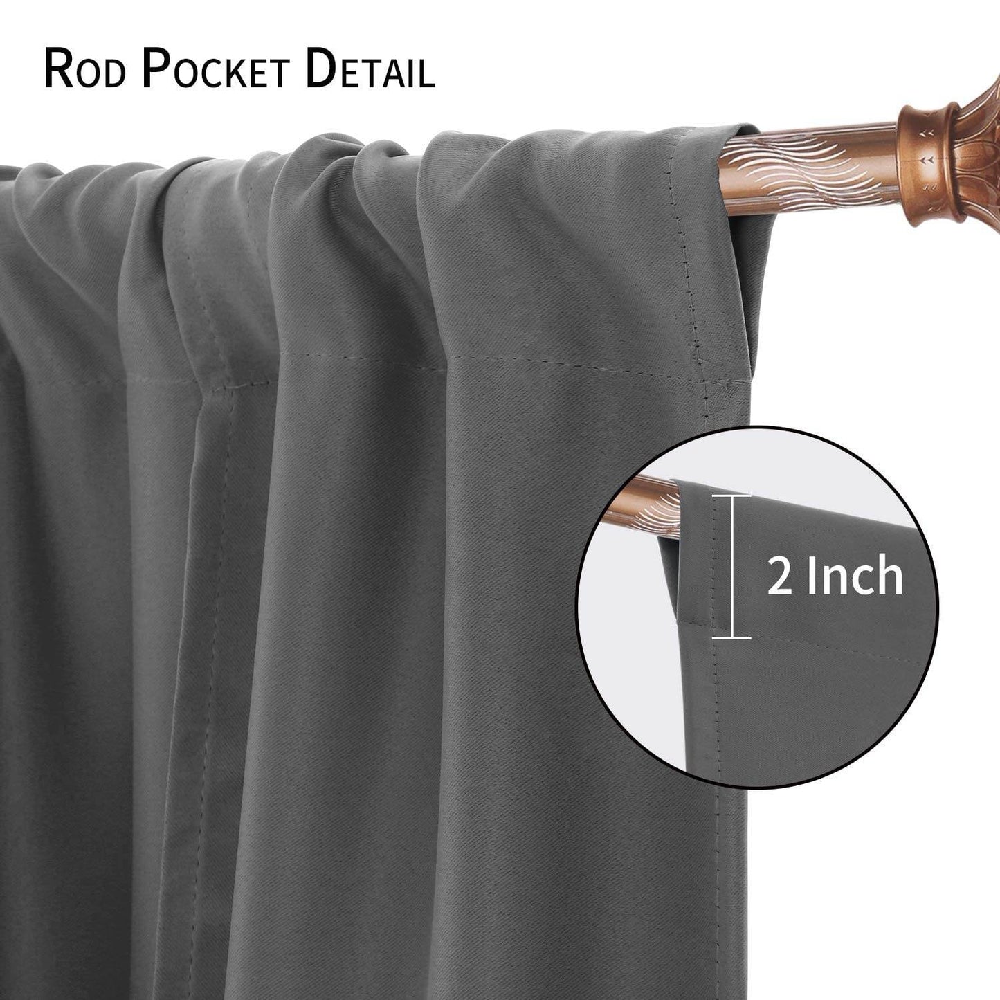 DWCN Tie Up Blackout Curtains for Kitchen - Loft&Timber