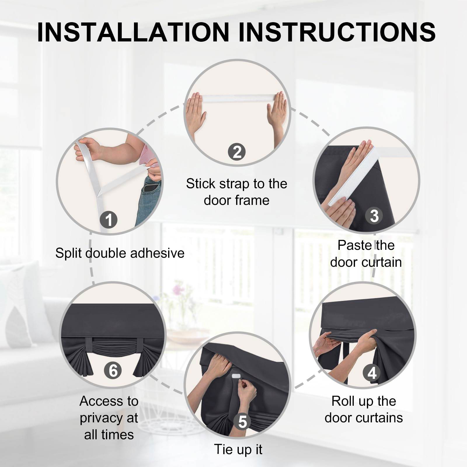 DWCN French Door Curtains, Set of 1 Panel - Loft&Timber