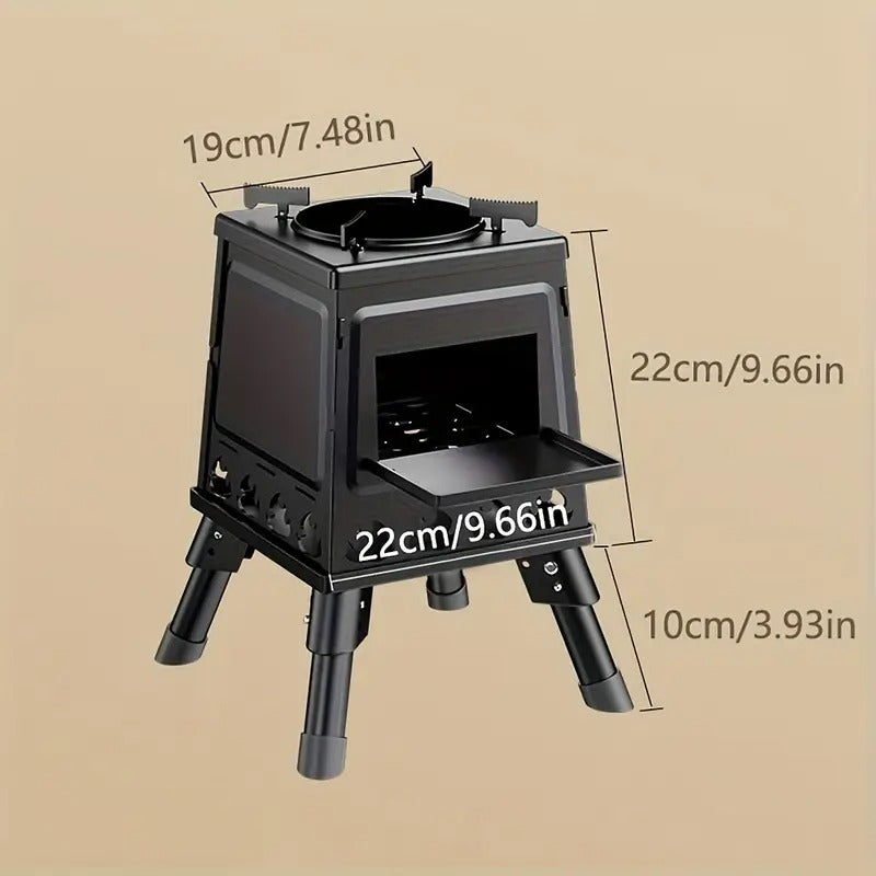 Portable Folding Fire Pit Stove Outdoor Camping Oven-1