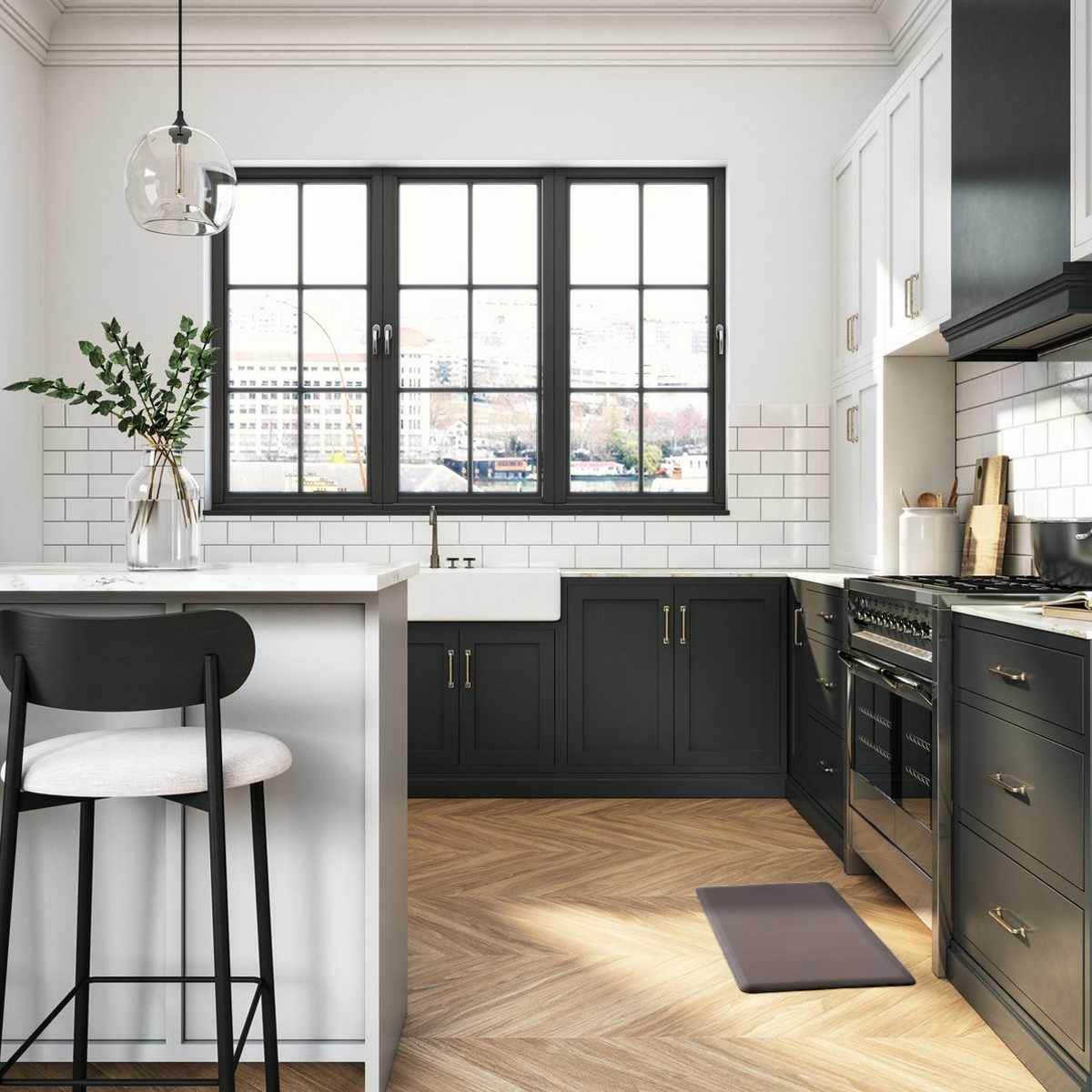 Anti-Fatigue Kitchen Mat, Brown - Loft&Timber