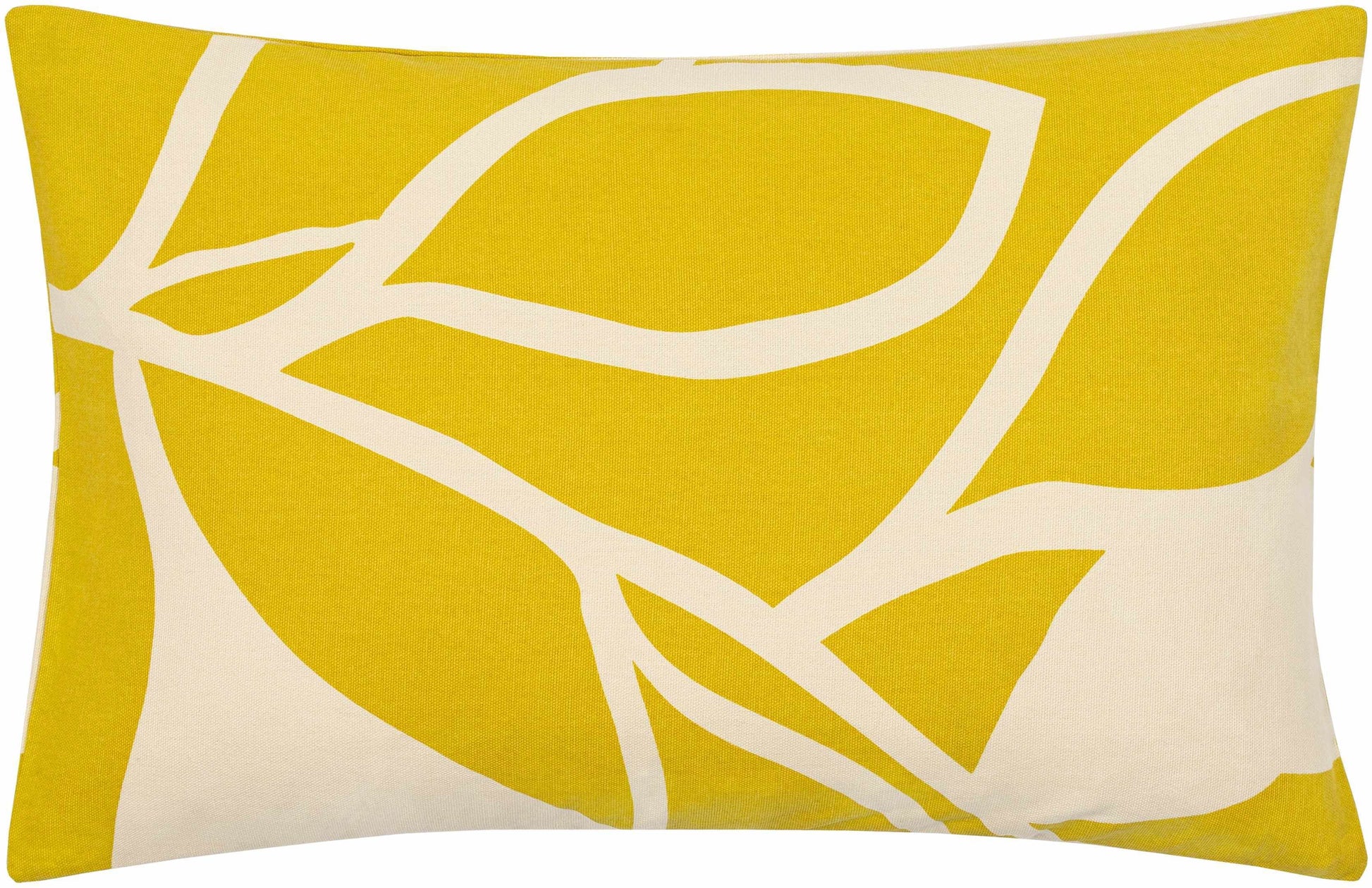 Kalang Yellow Leaf Abstract Accent Pillow - Clearance - Loft&Timber