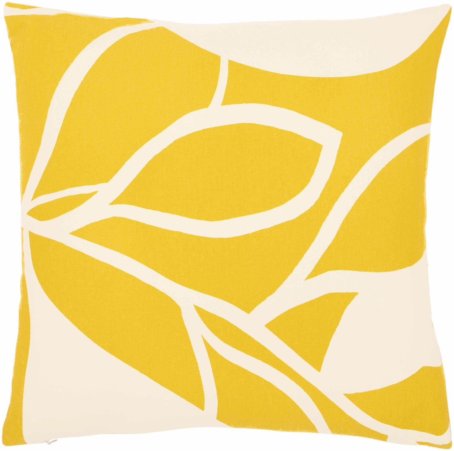 Kalang Yellow Leaf Abstract Accent Pillow - Clearance - Loft&Timber