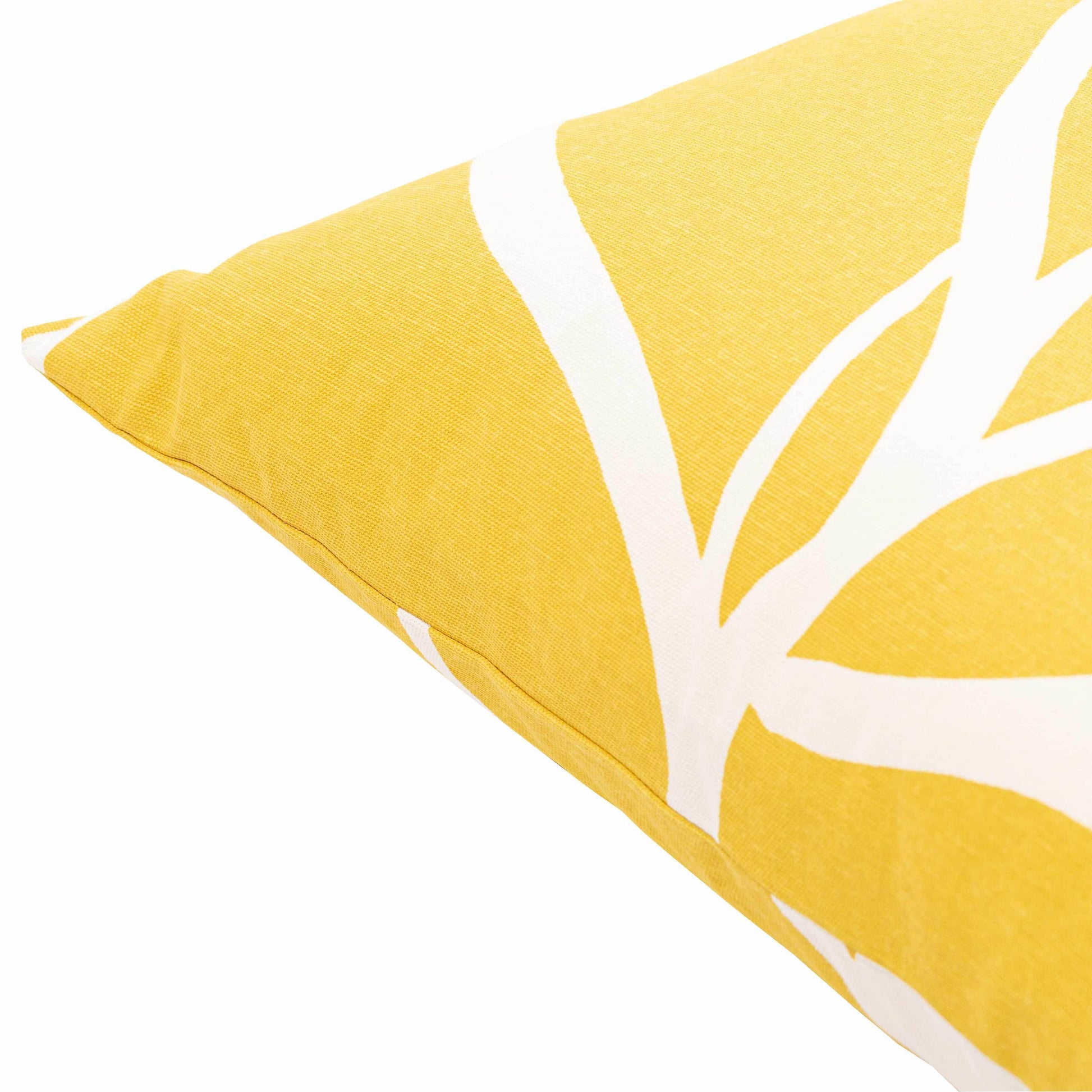 Kalang Yellow Leaf Abstract Accent Pillow - Clearance - Loft&Timber