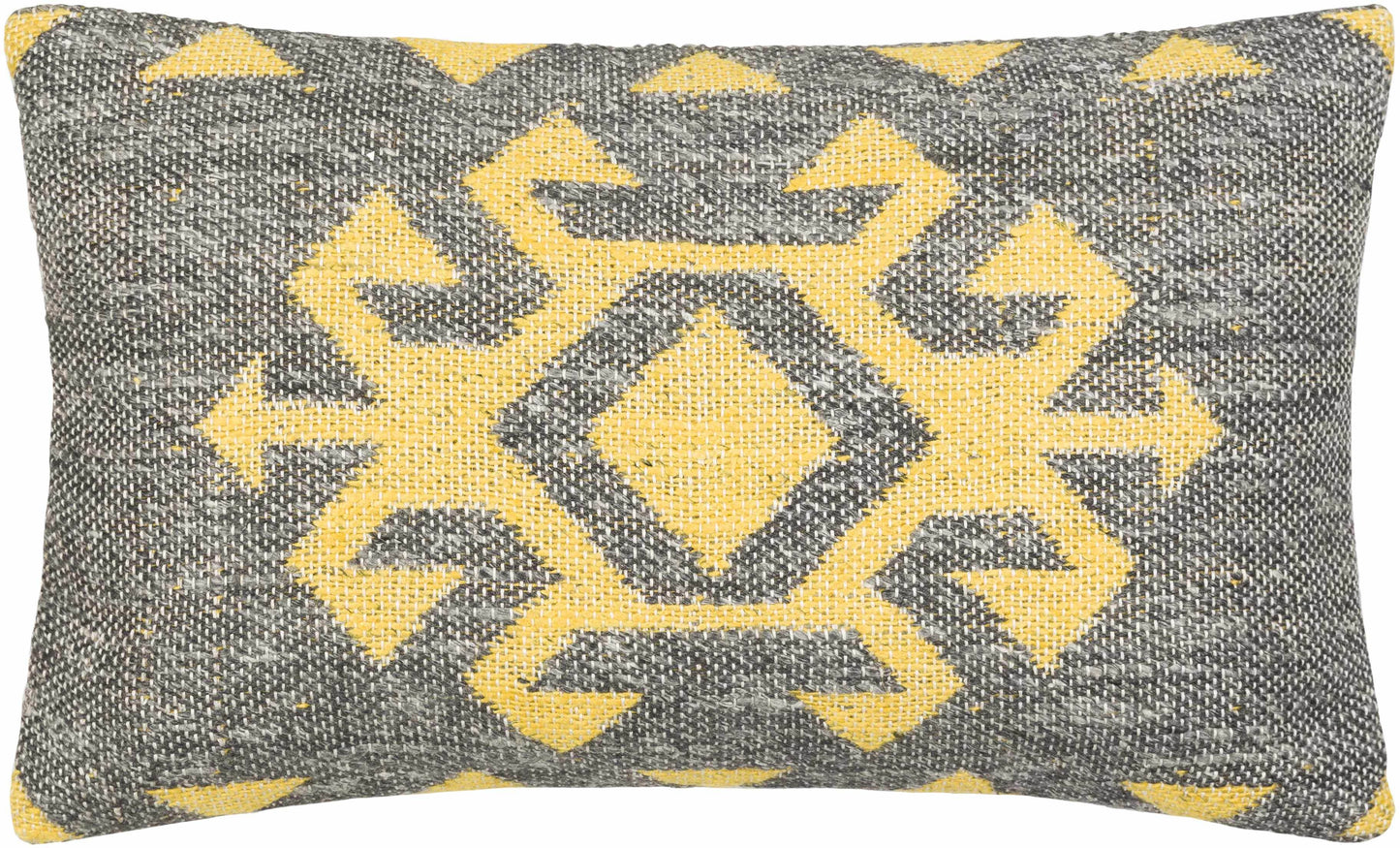 Koronadal Yellow&Grey Geometric Throw Pillow - Clearance - Loft&Timber