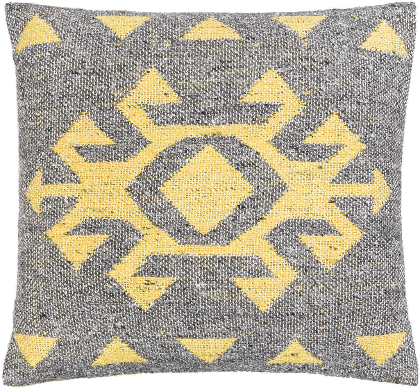 Koronadal Yellow&Grey Geometric Throw Pillow - Clearance - Loft&Timber