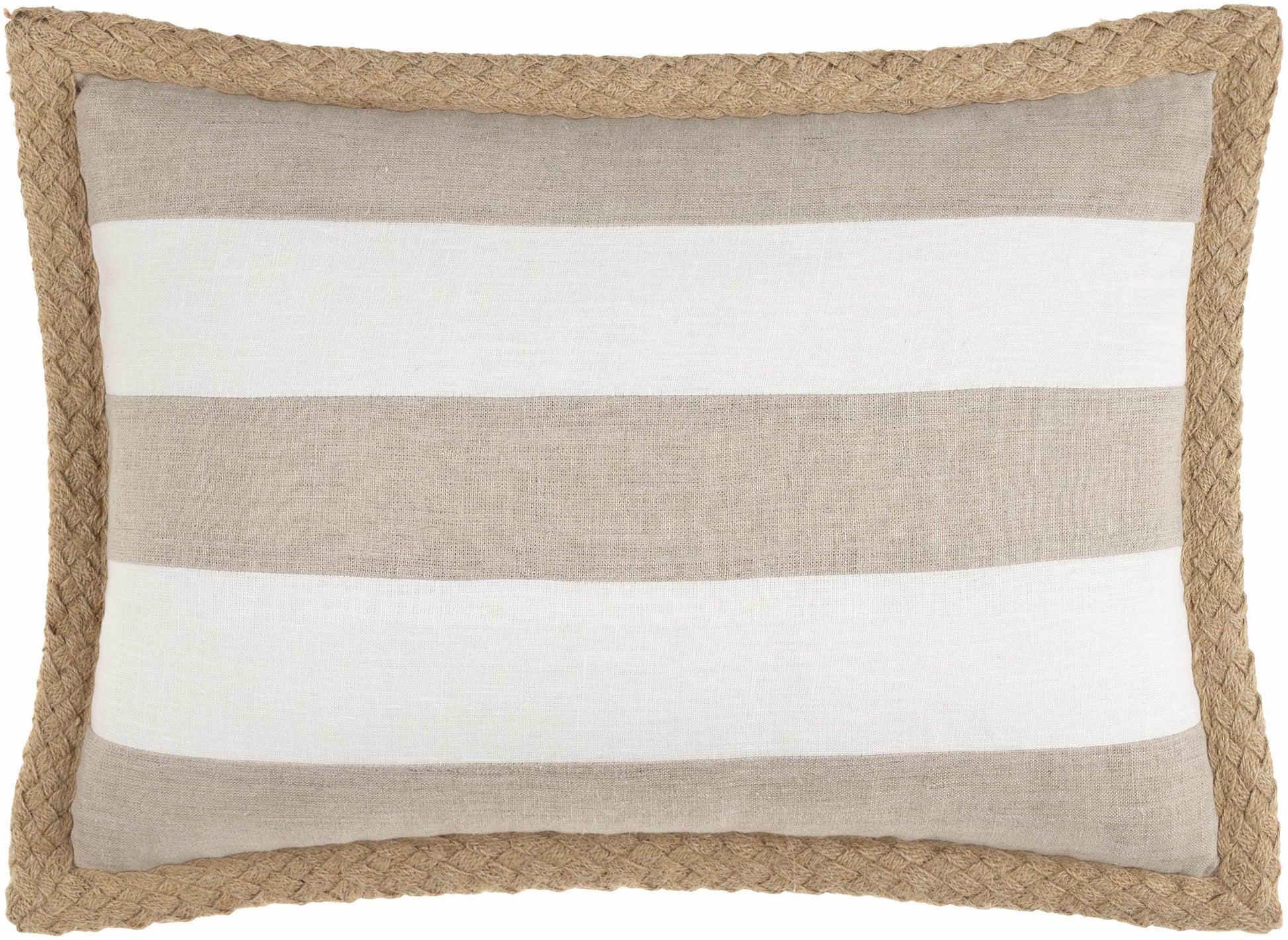 Kuri Beige Striped Lumbar Pillow - Clearance - Loft&Timber