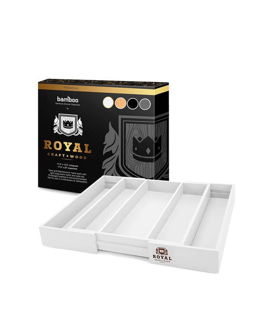 Cutlery And Utensil Organizer Tray White - Loft&Timber