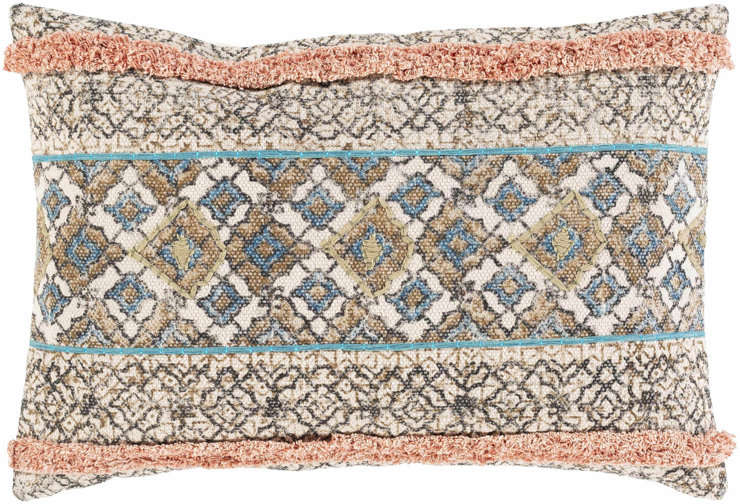Melvindale Boho Diamond Pattern Lumbar Pillow - Loft&Timber