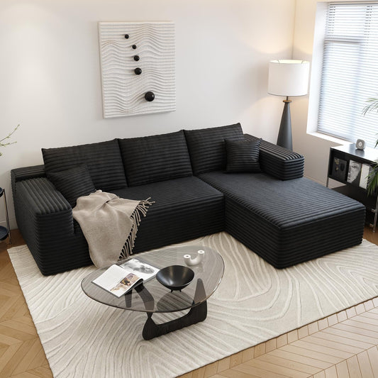 Modern 107.5 Inch Cloud Sectional Sofa With Chaise-0