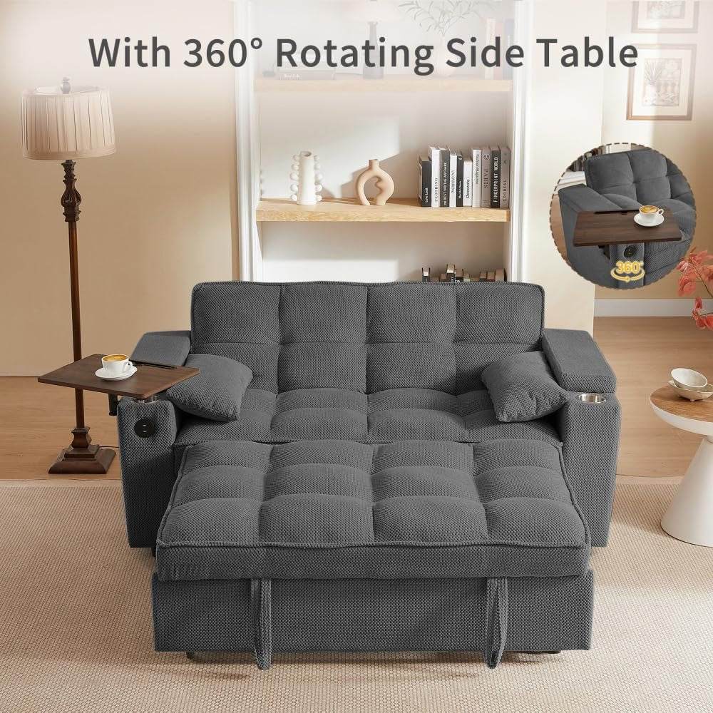 Modern 3 In 1 Folding Sofa Bed With Mattress - Loft&Timber