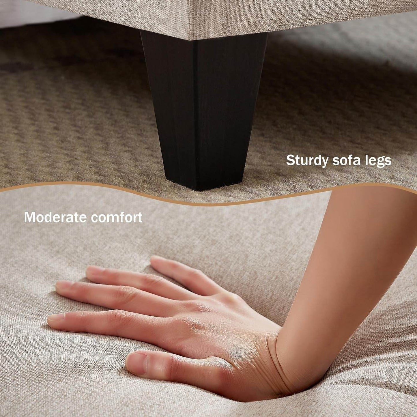 Modern U Shaped Sectional Couch With Double Chaise - Loft&Timber