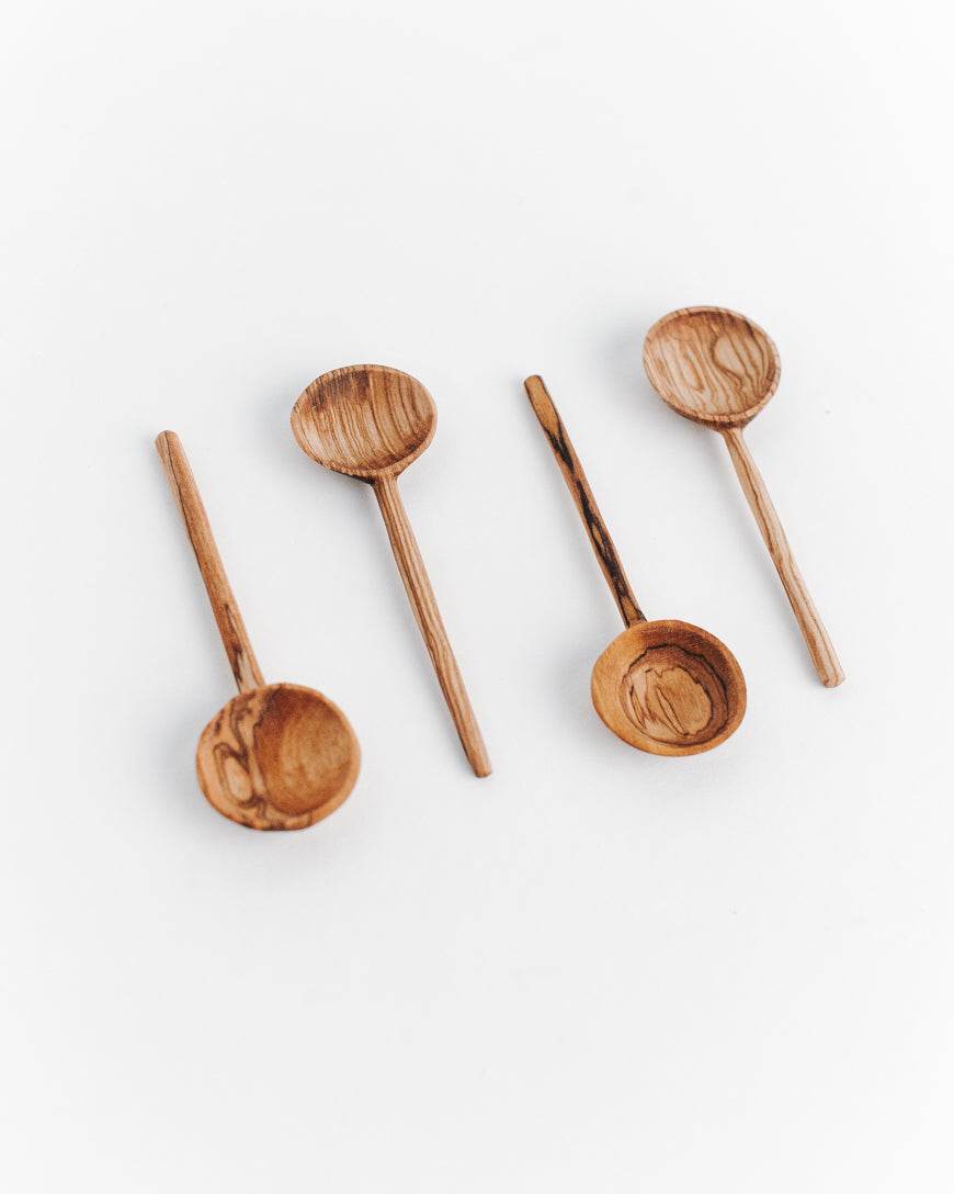 Olive Wood Coffee Spoon Set - Loft&Timber