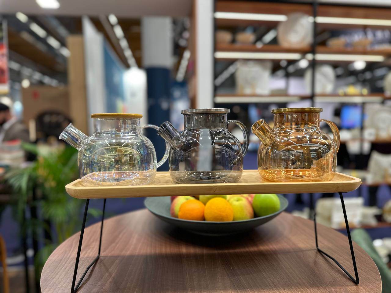 Smoky Grey Thermo Glass Teapot 32 Fl Oz | High temperature and shock resistant - Loft&Timber