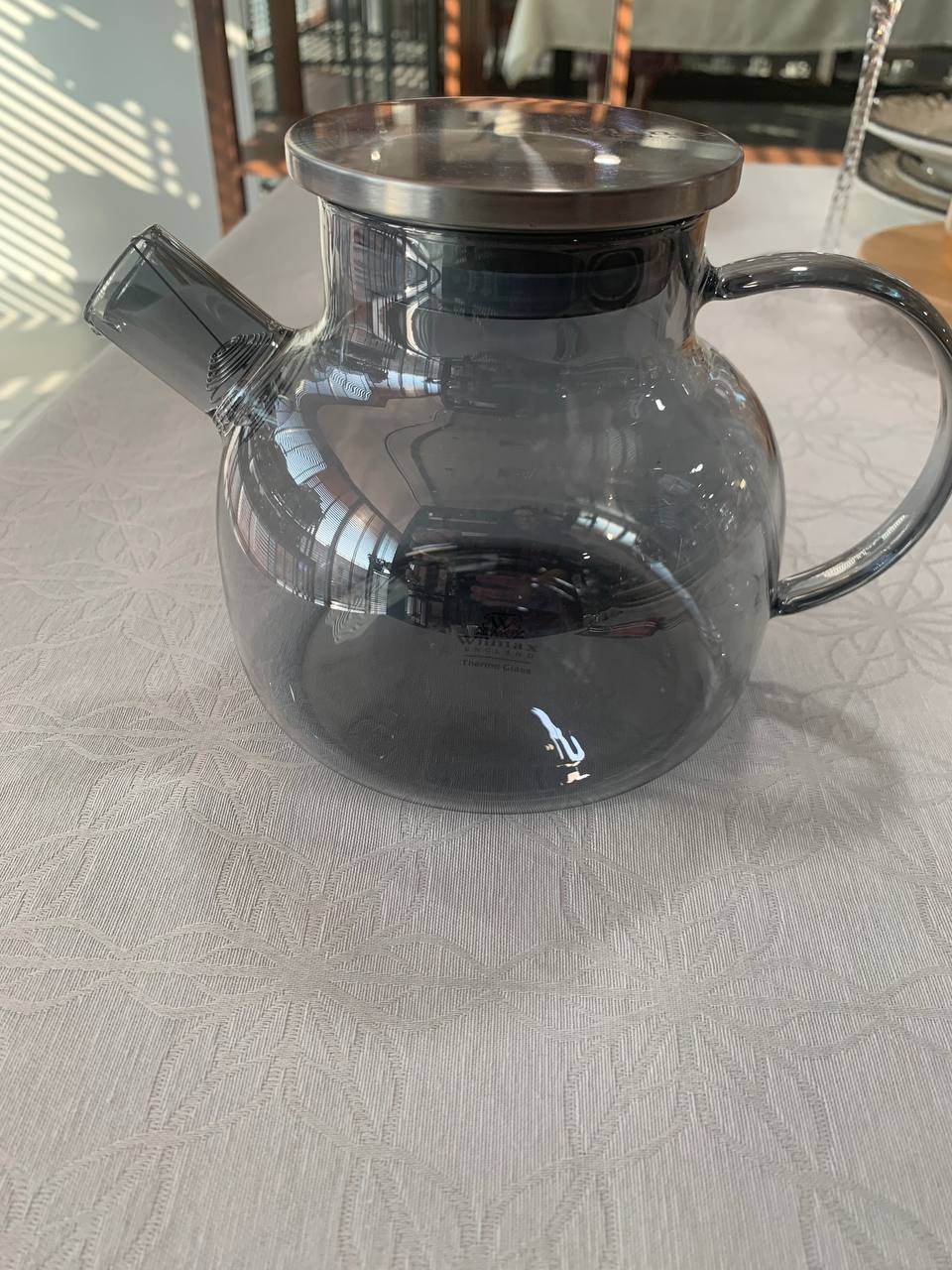 Smoky Grey Thermo Glass Teapot 32 Fl Oz | High temperature and shock resistant - Loft&Timber