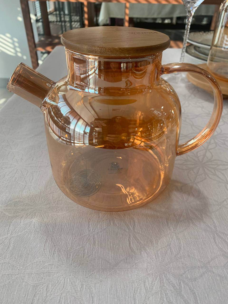 Amber Thermo Glass Teapot 32 Fl Oz | 1200 ml | High temperature and shock resistant - Loft&Timber