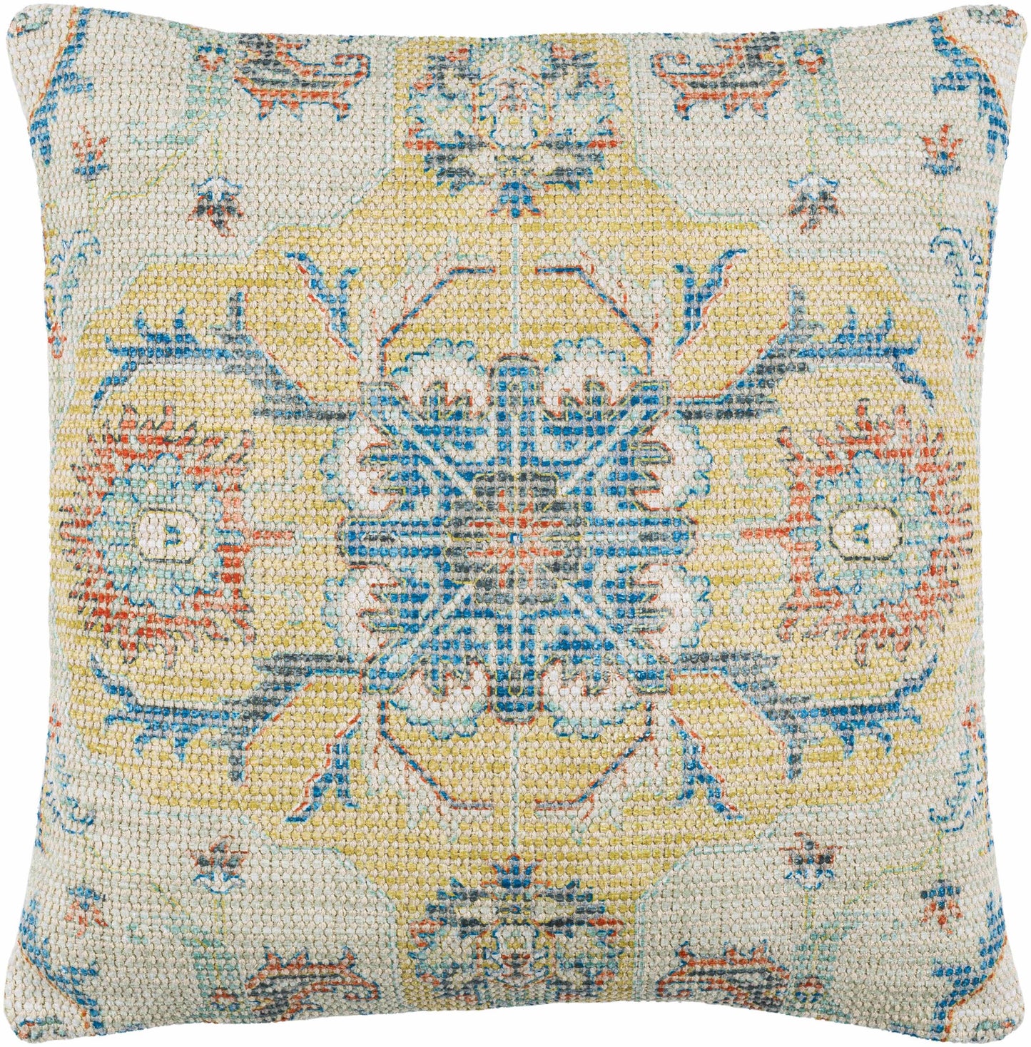 Richibucto Yellow Boho Medallion Throw Pillow - Loft&Timber