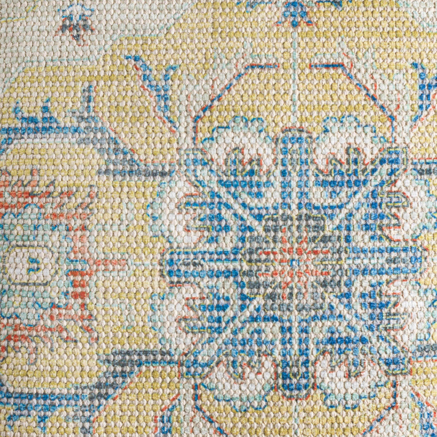 Richibucto Yellow Boho Medallion Throw Pillow - Loft&Timber