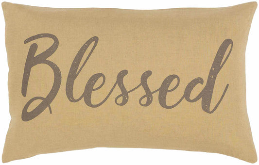 Irvinestown Tan Blessed Lumbar Pillow - Clearance - Loft&Timber