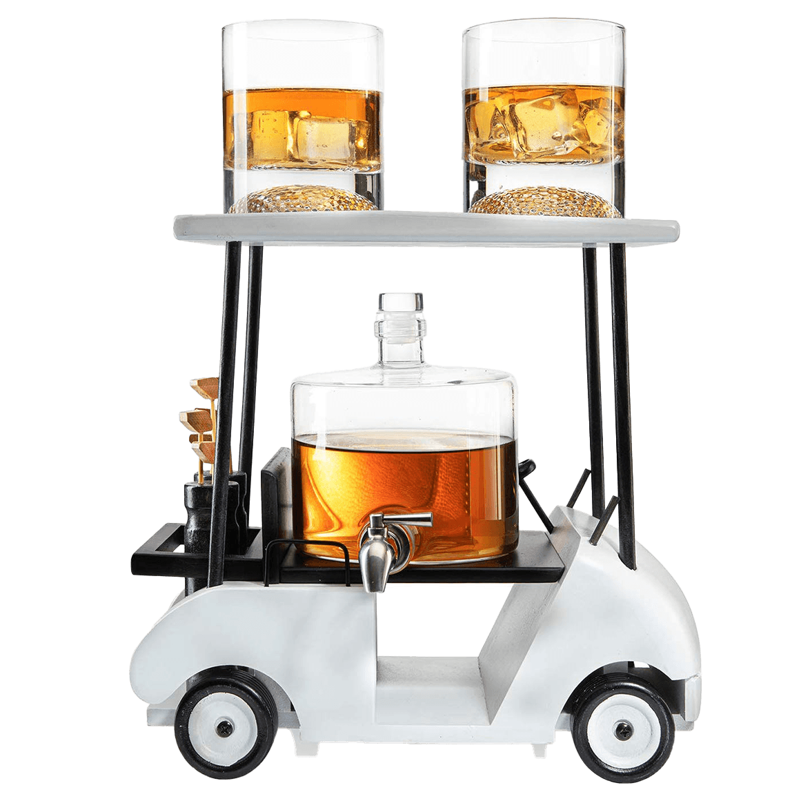 Golf Decanter Whiskey Decanter and Whiskey Glasses - Loft&Timber
