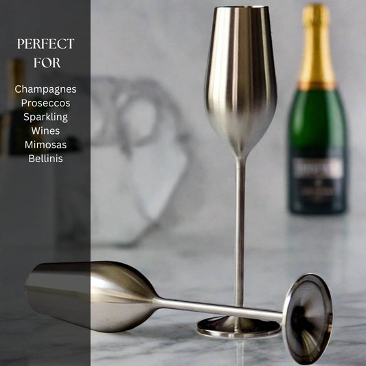 Silver Unbreakable Stainless Steel Flutes - Loft&Timber